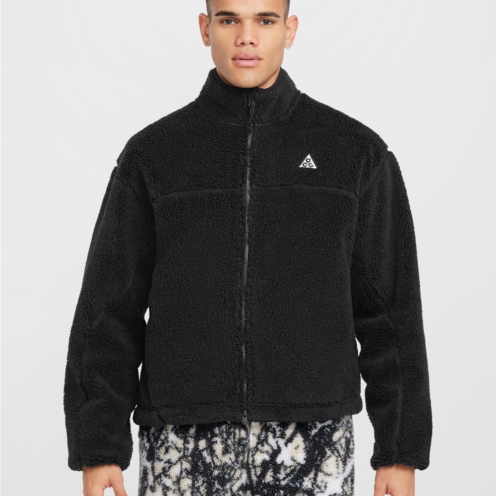 (NWT) Nike ACG Men’s Canwell Glacier Therma-Fit ADV Windproof Jacket - L - Black